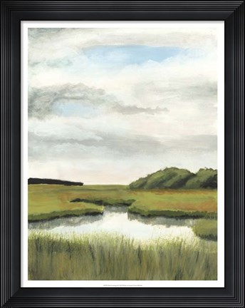 Framed Marsh Landscapes II Print