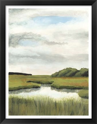Framed Marsh Landscapes II Print
