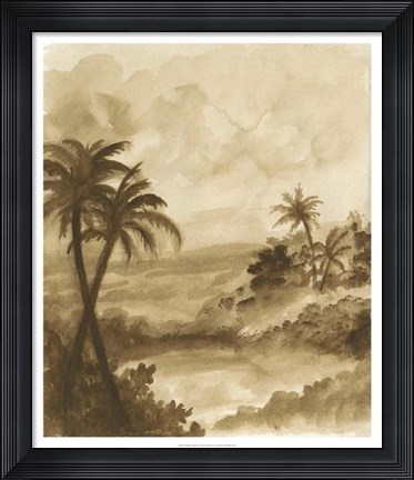 Framed British Tropics I Print