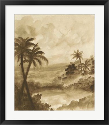 Framed British Tropics I Print