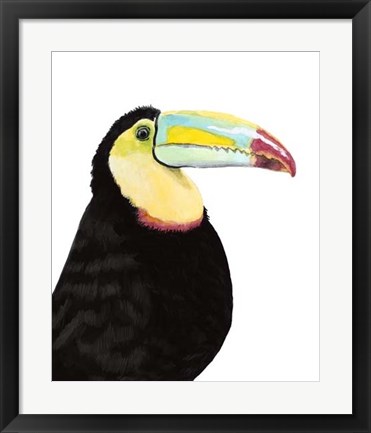 Framed Watercolor Toucan Print