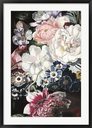 Framed Baroque Botanica I Print