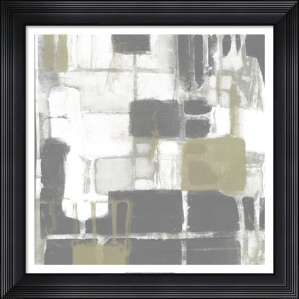 Framed Neutral Quadrants II Print