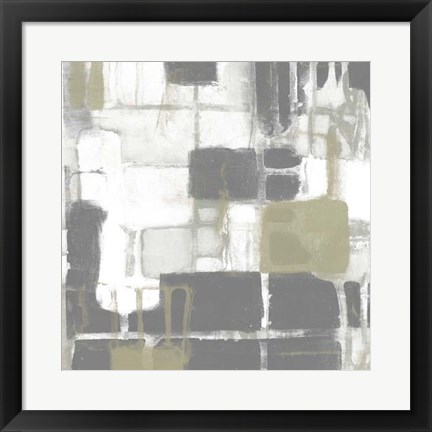 Framed Neutral Quadrants II Print