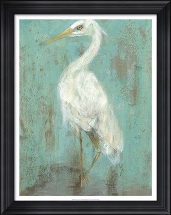 Framed Seaspray Heron II Print