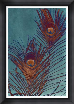 Framed Luxe Plumes II Print