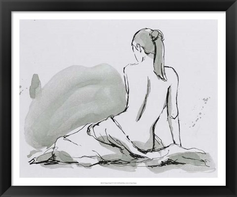 Framed Draped Nude IV Print