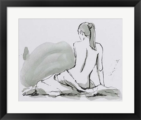 Framed Draped Nude IV Print