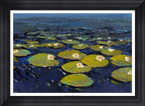 Framed Lily Pads I Print