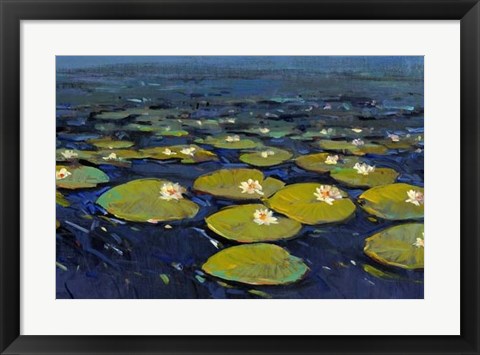 Framed Lily Pads I Print