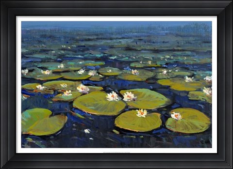 Framed Lily Pads II Print
