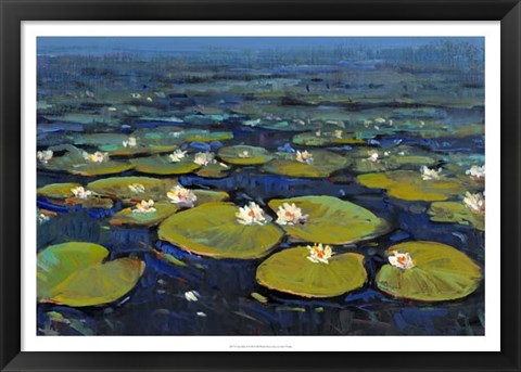 Framed Lily Pads II Print