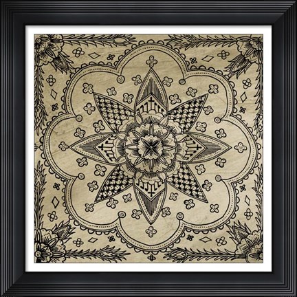 Framed Intricate Detail III Print