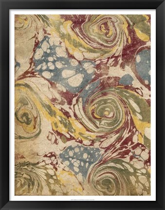 Framed Marbleized I Print