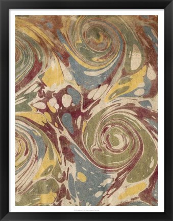 Framed Marbleized II Print