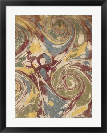 Framed Marbleized II Print