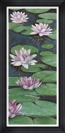 Framed Tranquil Lilies II Print