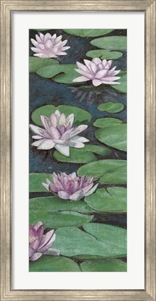 Framed Tranquil Lilies II Print