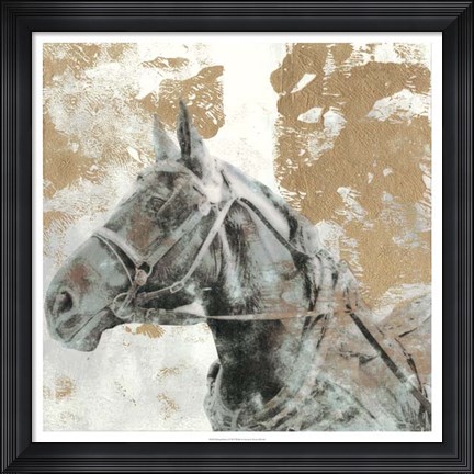 Framed Driving Horses I Print