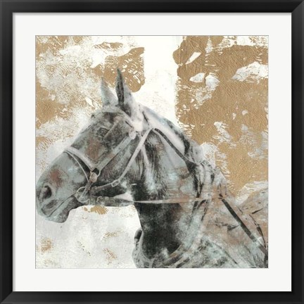 Framed Driving Horses I Print