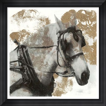Framed Driving Horses II Print
