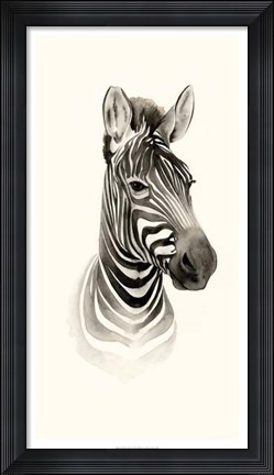 Framed Safari Portrait I Print
