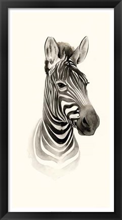 Framed Safari Portrait I Print