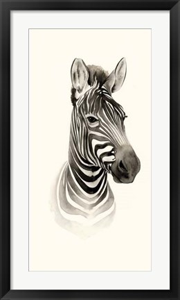 Framed Safari Portrait I Print