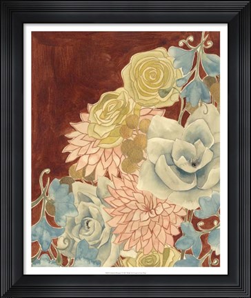 Framed Sunkissed Bouquet I Print