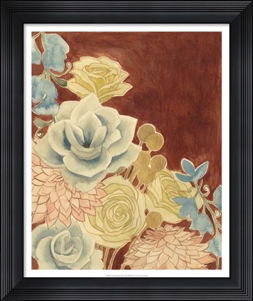 Framed Sunkissed Bouquet II Print