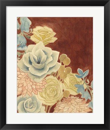 Framed Sunkissed Bouquet II Print