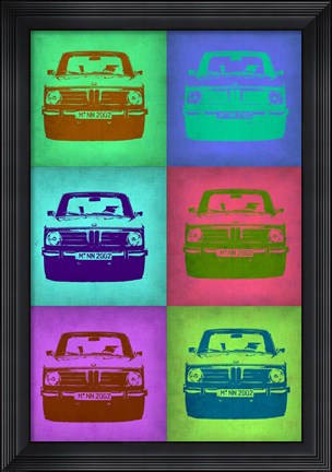 Framed BMW 2002 Pop Art 2 Print