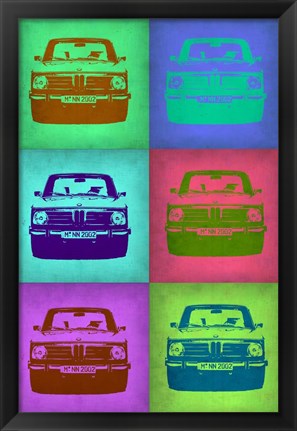 Framed BMW 2002 Pop Art 2 Print