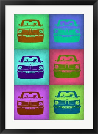 Framed BMW 2002 Pop Art 2 Print