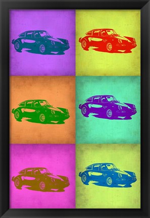 Framed Porsche Pop Art 2 Print