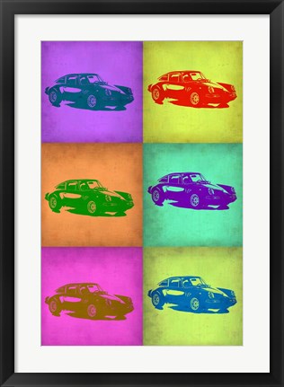 Framed Porsche Pop Art 2 Print