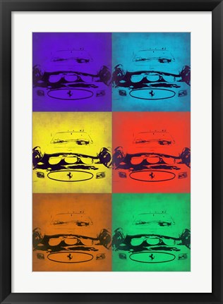 Framed Ferrari Front Pop Art 3 Print