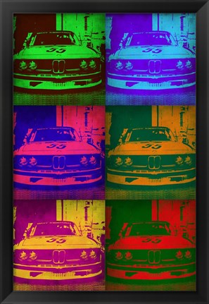 Framed BMW Front Pop Art 1 Print