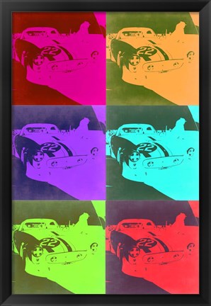 Framed Racing Ferrari Pop Art 3 Print