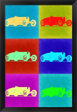 Framed Bugatti Pop Art 2 Print