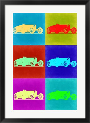 Framed Bugatti Pop Art 2 Print