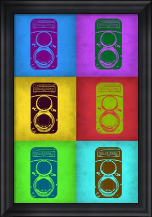 Framed Vintage Camera Pop Art 2 Print