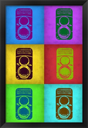 Framed Vintage Camera Pop Art 2 Print