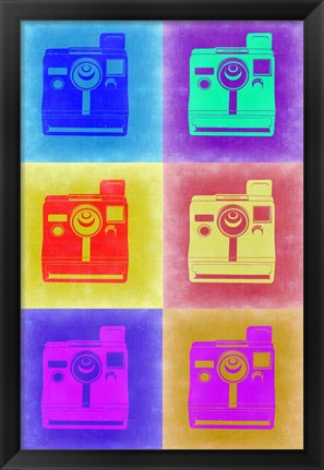 Framed Vintage Polaroid Camera Pop Art 2 Print