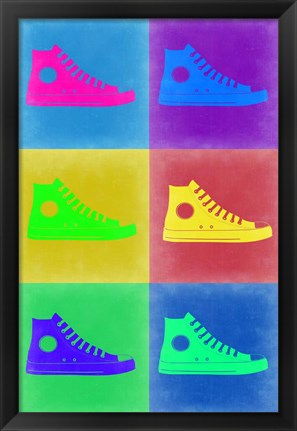 Framed Shoe Pop Art 2 Print