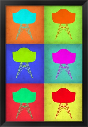 Framed Eames Chair Pop Art 2 Print