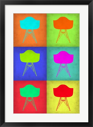 Framed Eames Chair Pop Art 2 Print