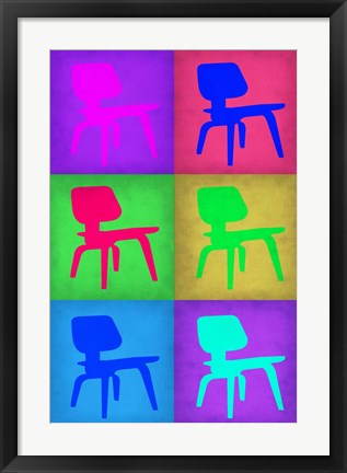 Framed Eames Chair Pop Art 5 Print