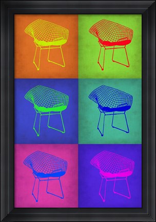 Framed Brickel Chair Pop Art 1 Print