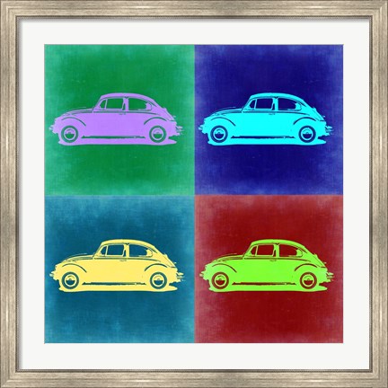 Framed VW Beetle Pop Art 3 Print